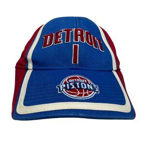 NBA Detroit Pistons Youth Strapback Hat Drew Sportswear Blue Red Classic